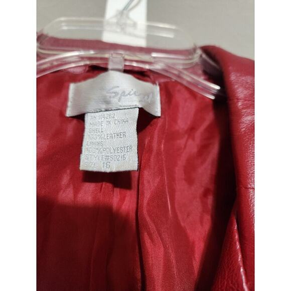 Woman's Leather Jacket Length 20' p2p 23' - Picture 5 of 5